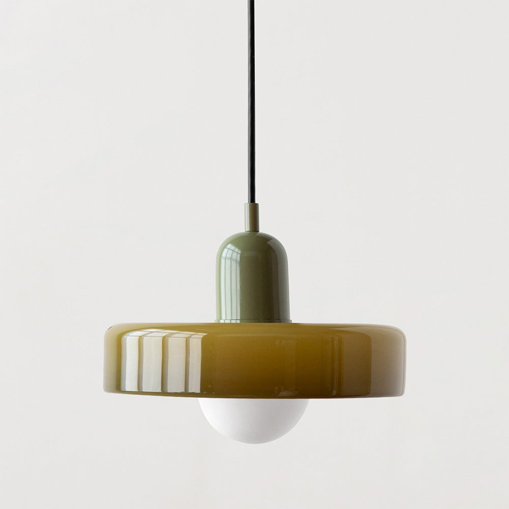 Hanglamp van gekleurd glas - moderne hanglamp