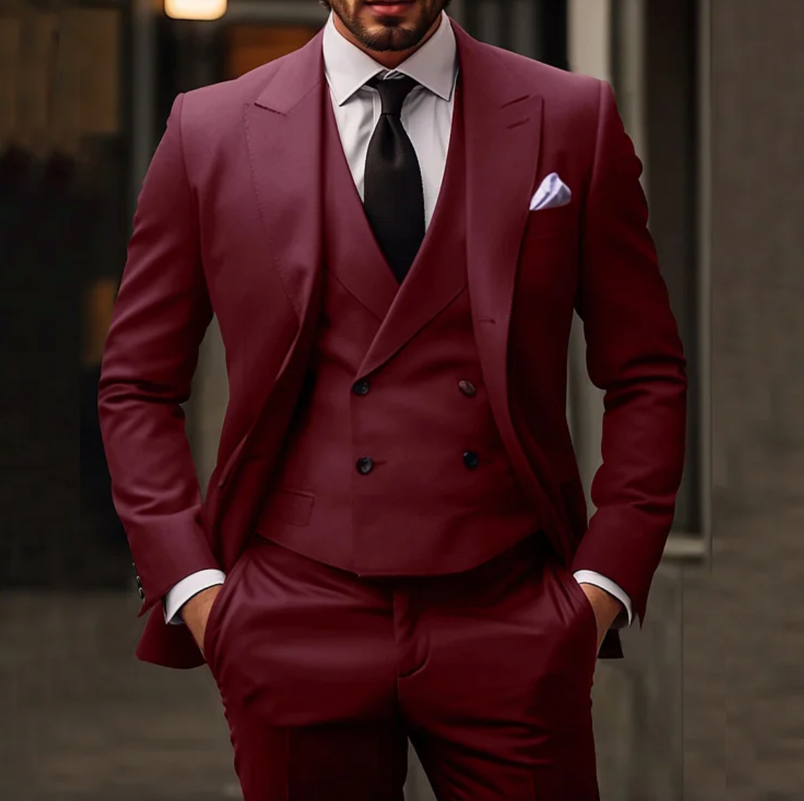 Carlton - 3-delige Slim-fit Herenkostuum: Blazer, Gilet en Broek
