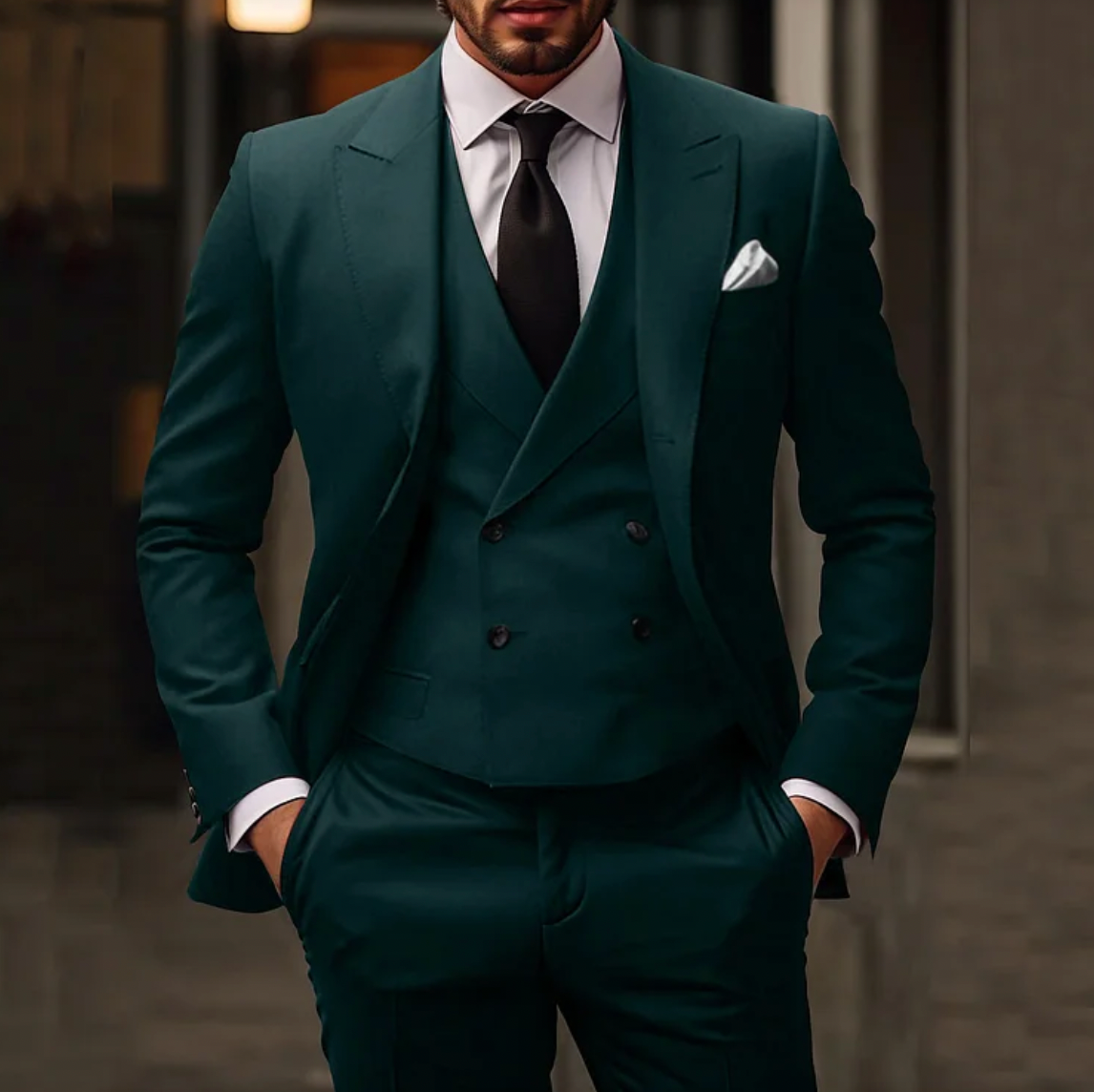 Carlton - 3-delige Slim-fit Herenkostuum: Blazer, Gilet en Broek