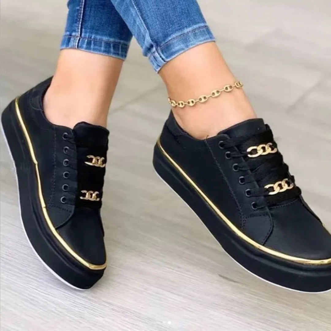 Orma Damessneakers - Chique Gouden Accent