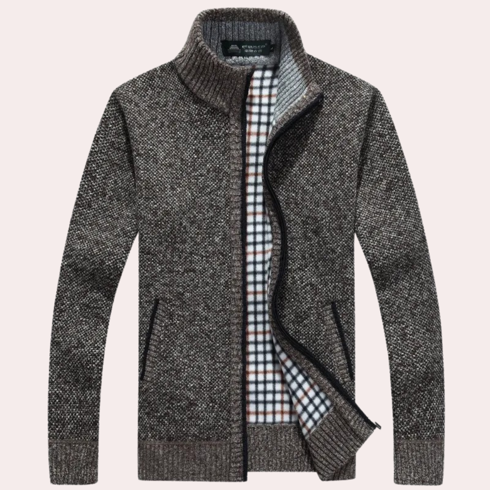 Alessandro - Casual Gebreid Vest met Rits