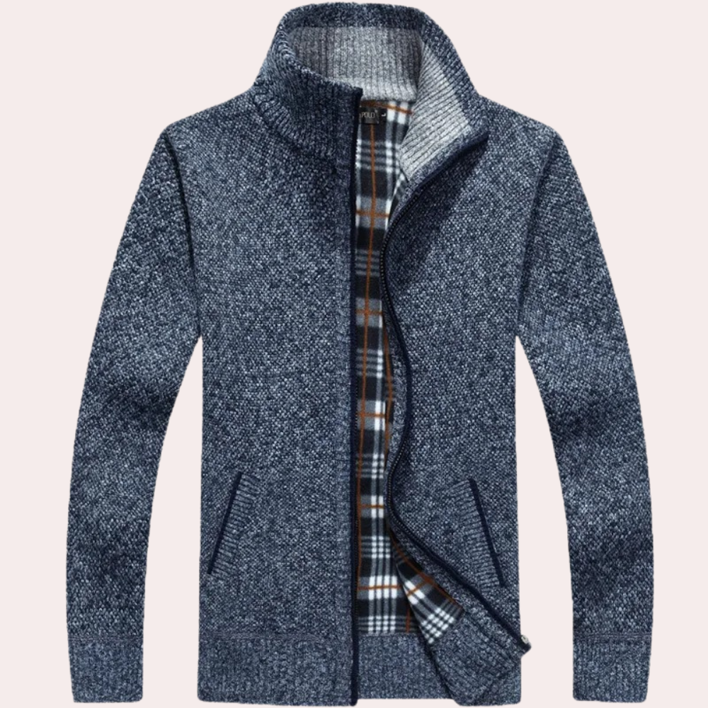 Alessandro - Casual Gebreid Vest met Rits