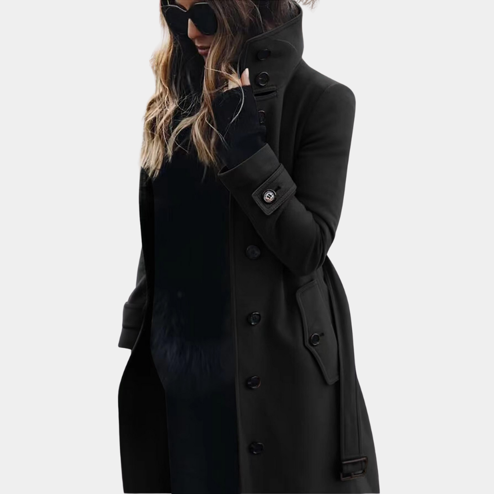 Isabella Dames Trenchcoat – Stijlvolle Warmte voor de Koudere Seizoenen