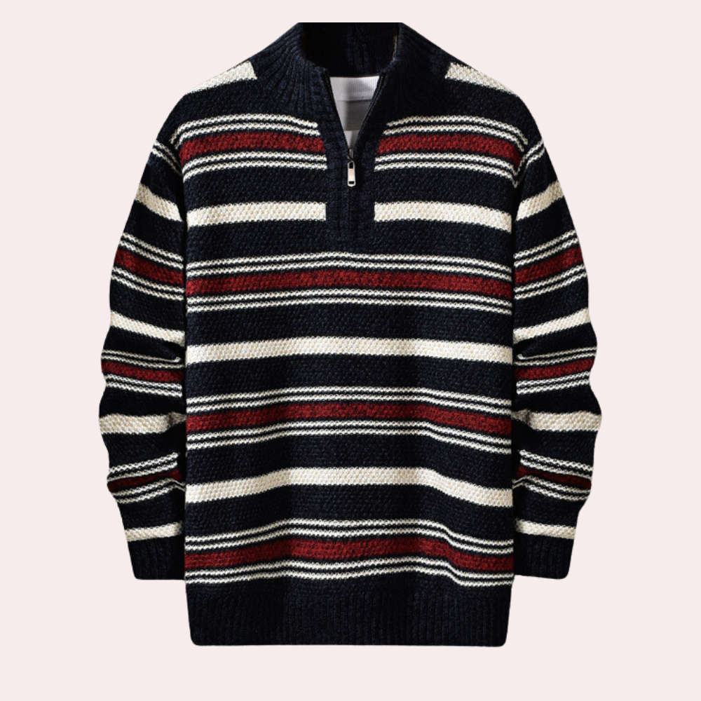 Ralph - Retro Gestreepte Heren Trui Voor Mannen