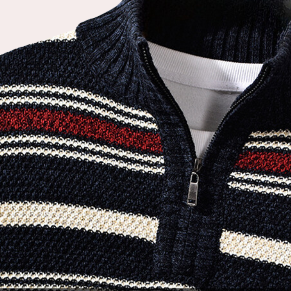 Ralph - Retro Gestreepte Heren Trui Voor Mannen