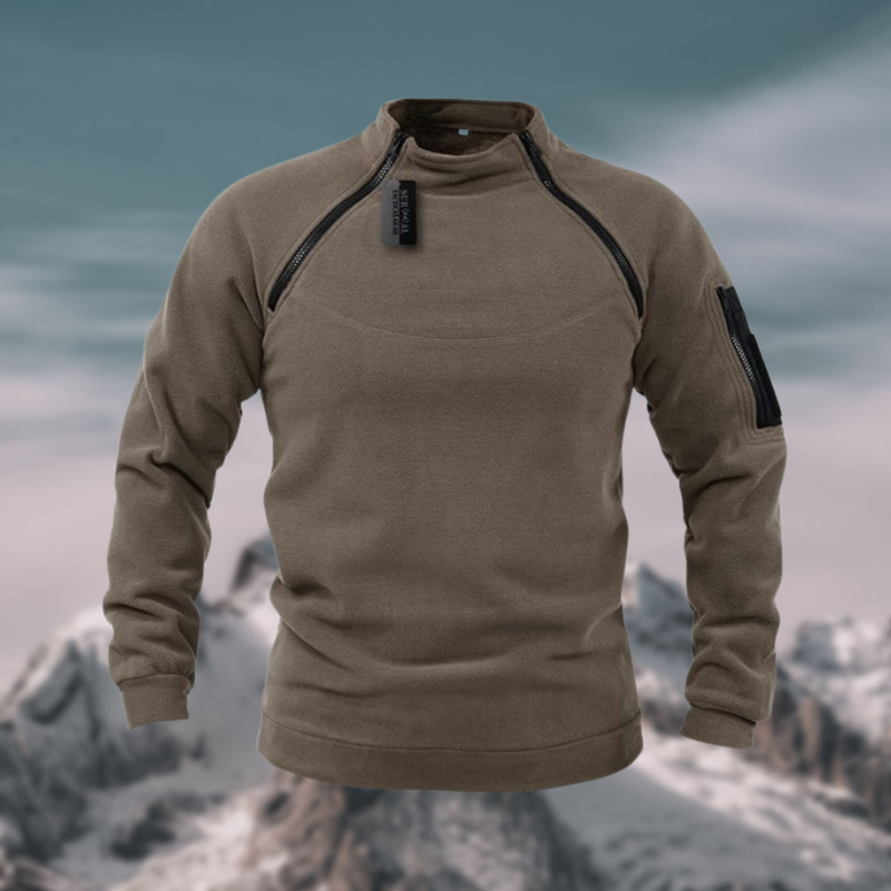 Victoria Mae | Fleece rits gebreide trui