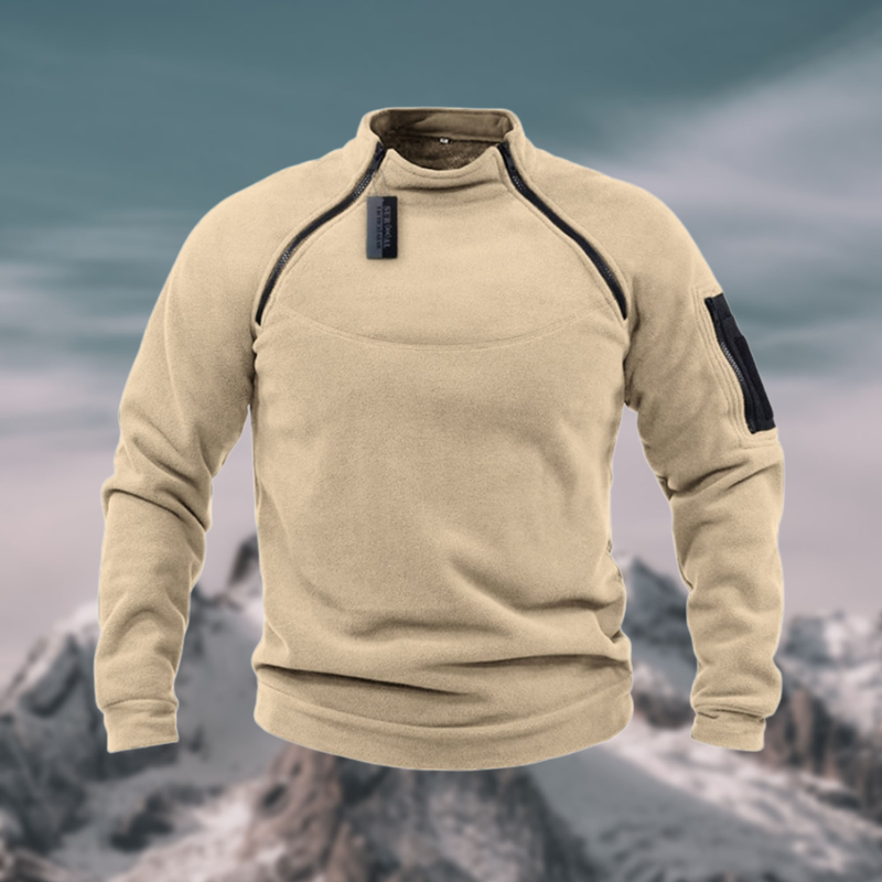 Victoria Mae | Fleece rits gebreide trui