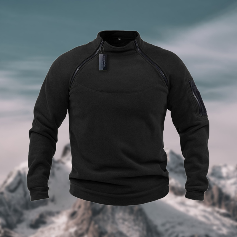 Victoria Mae | Fleece rits gebreide trui