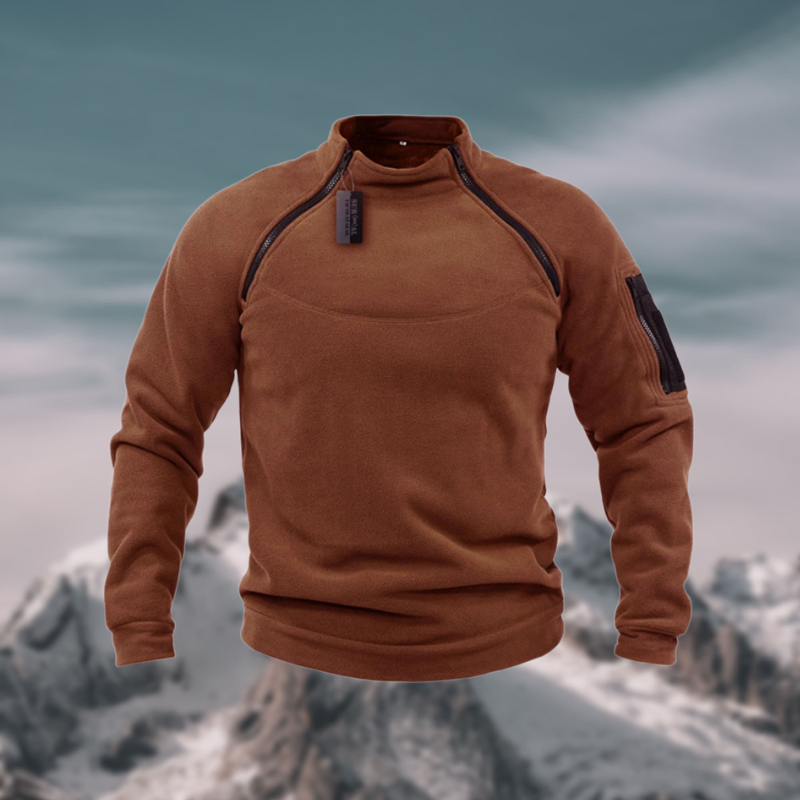 Victoria Mae | Fleece rits gebreide trui