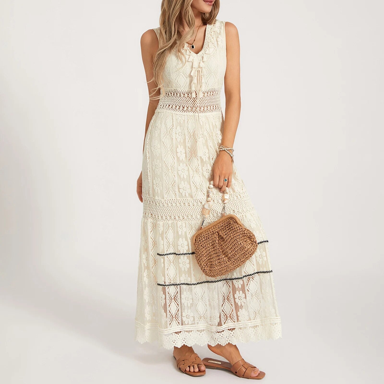 Kourtney - Luchtige en Stijlvolle Boho Jurk met Design