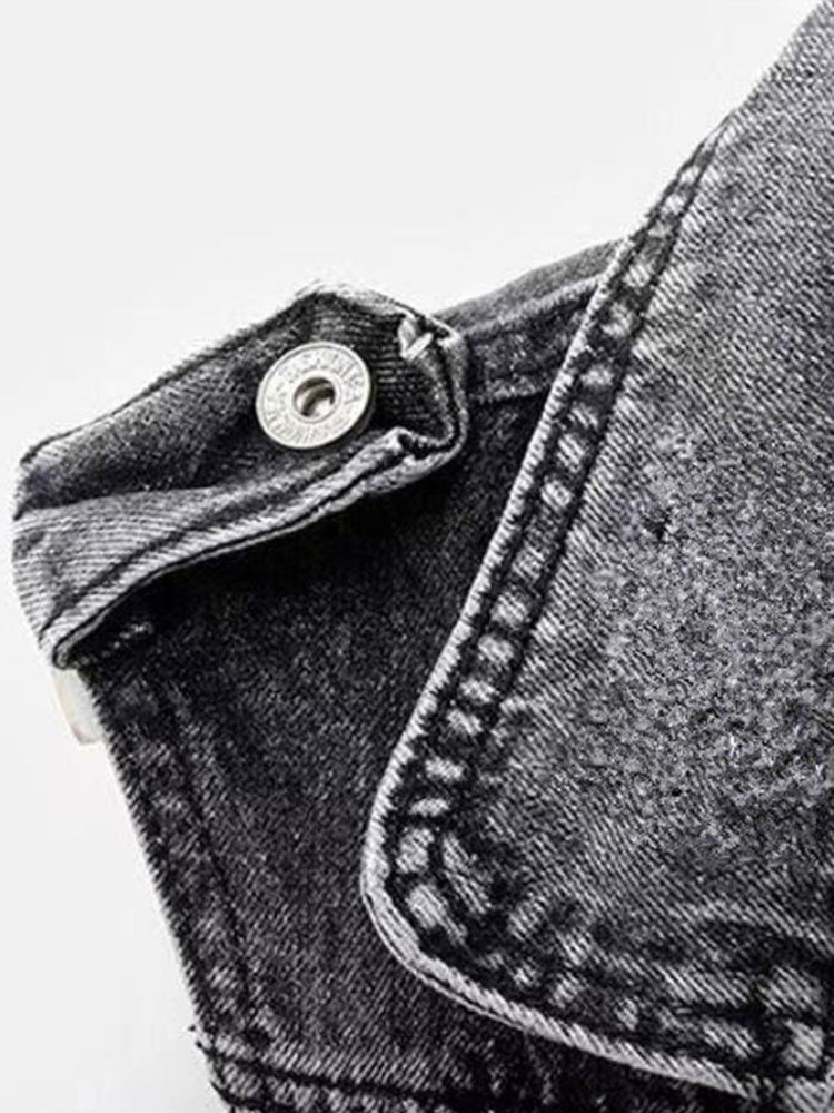 Didi - Denim Spijker Bodywarmer Dames