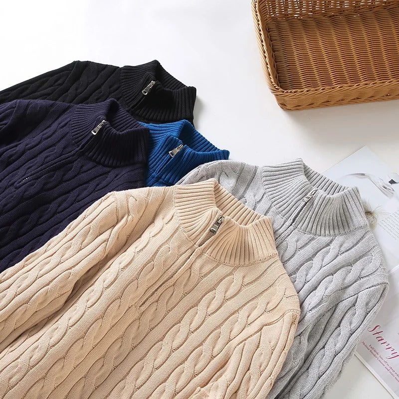 Trui_Heren_Halve_Rits_Zip_Winter_Mannen