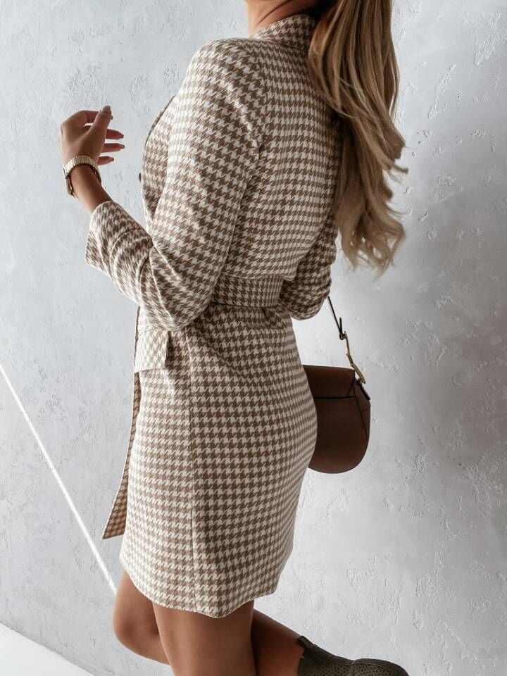 Demi - Chique Blazer Jurk met Riem voor Dames