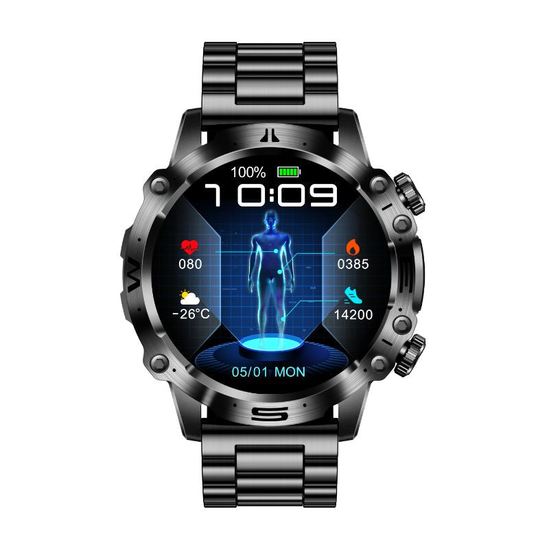 KL482 | AMOLED touchscreen sportwatch met ECG-gezondheidsregistratie 0