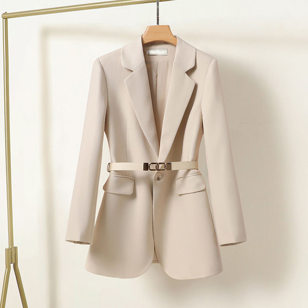 Sophia - Stijlvolle Lange Blazer met Riem voor Dames