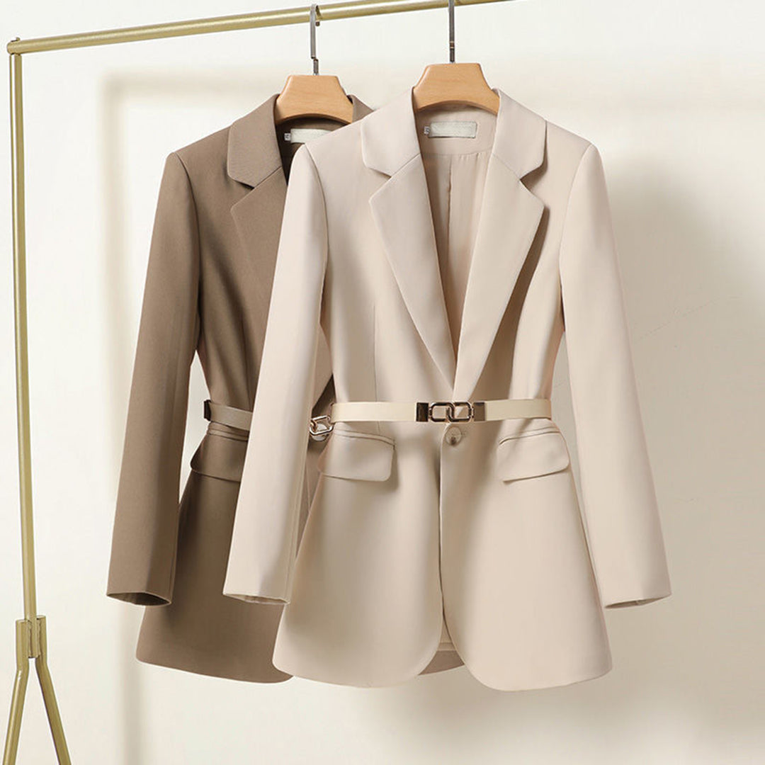 Sophia - Stijlvolle Lange Blazer met Riem voor Dames