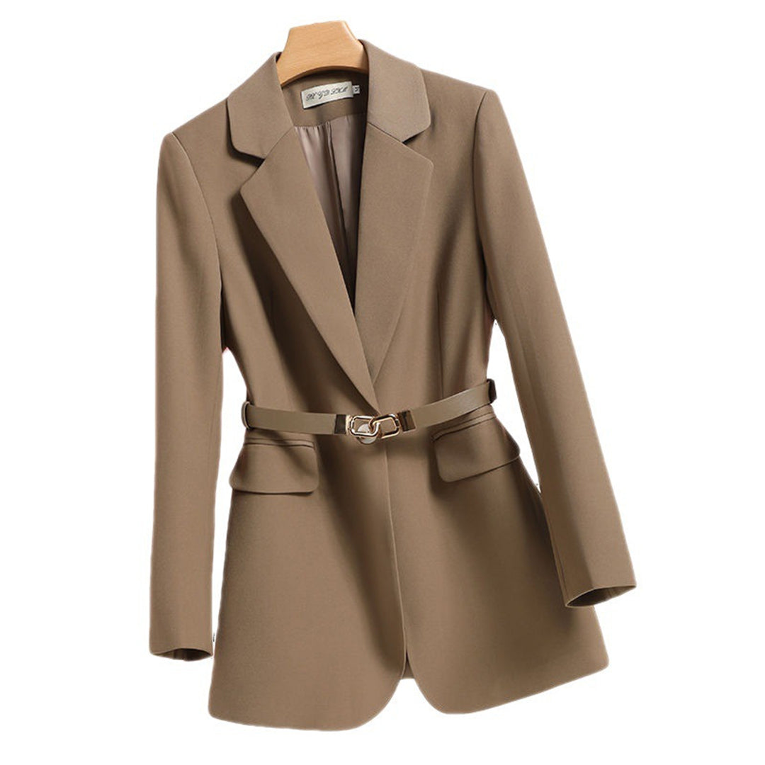 Sophia - Stijlvolle Lange Blazer met Riem voor Dames