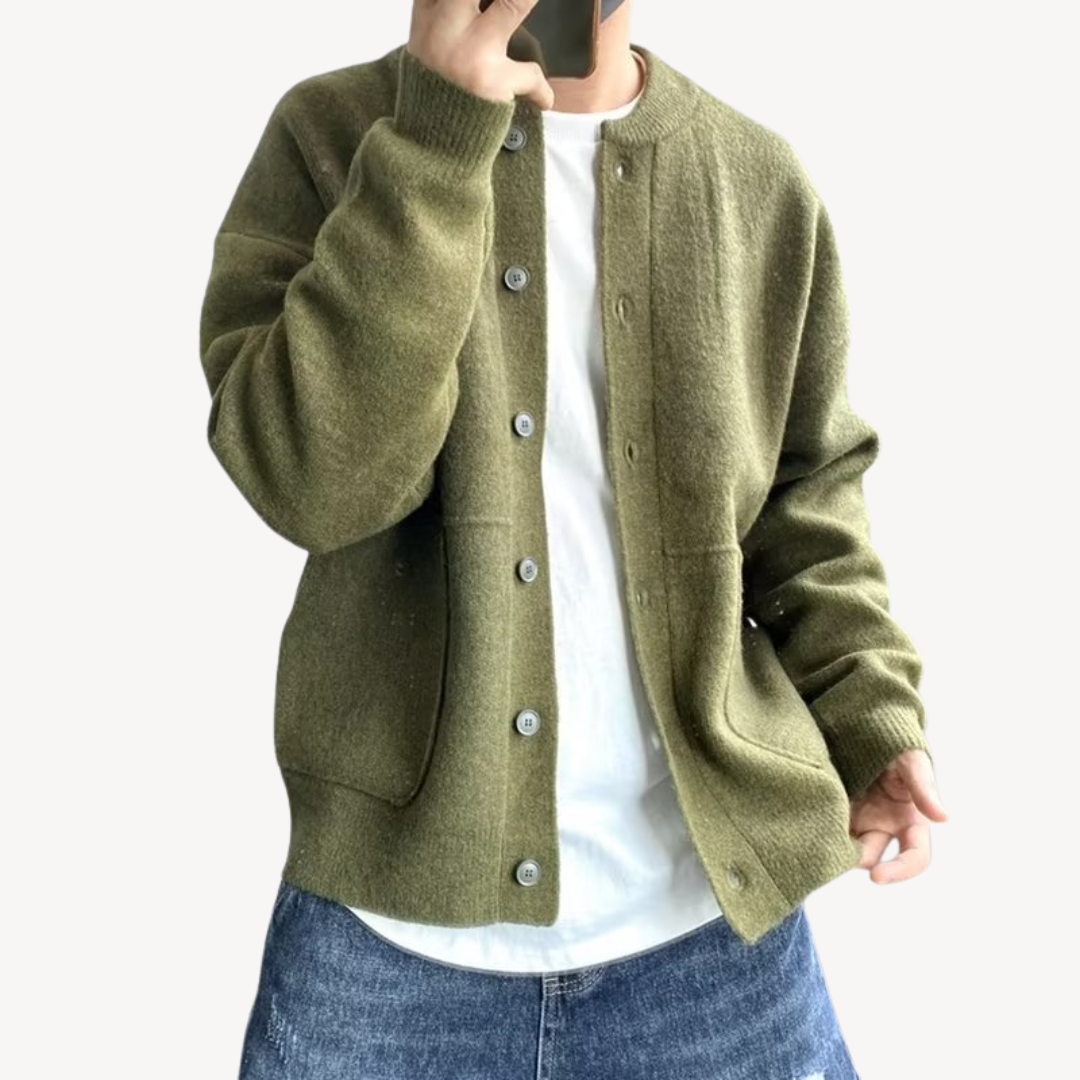 Loravelle | Wollen button-up vest 0