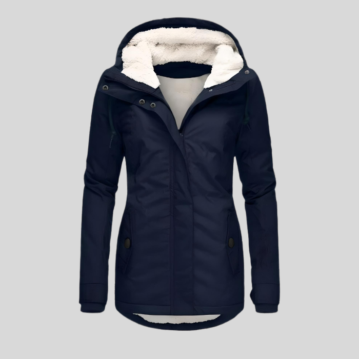 Lange, geïsoleerde waterdichte jas – Stijlvolle winterjas voor dames
