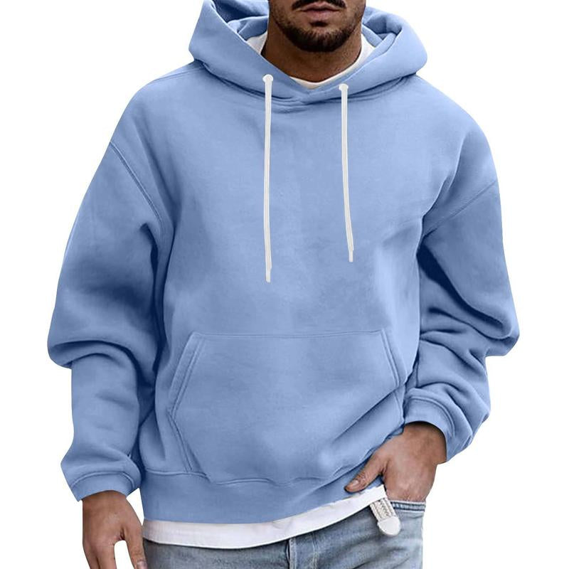 Mensterkleur | Zachte fleece hoodie met voorzakken 0