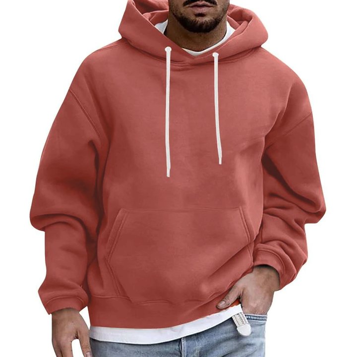 Mensterkleur | Zachte fleece hoodie met voorzakken 4