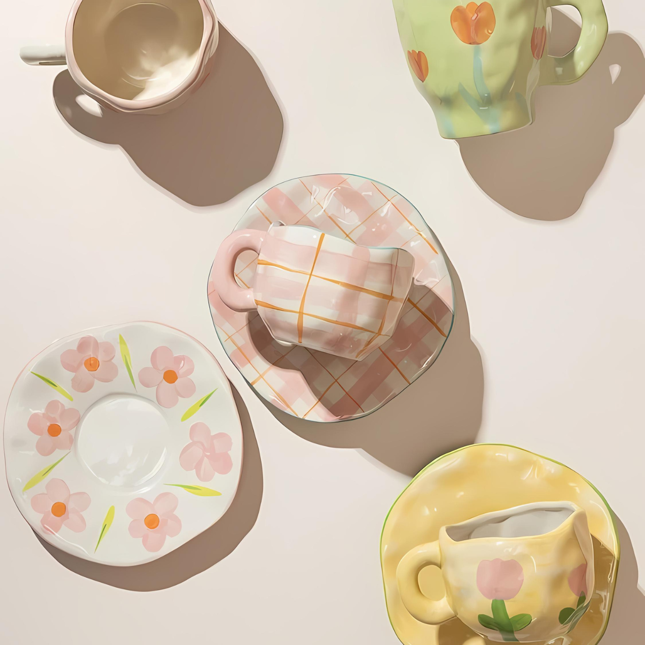 Mokschotelset | Handgemaakt met unieke ontwerpen, 250 ml capaciteit 2