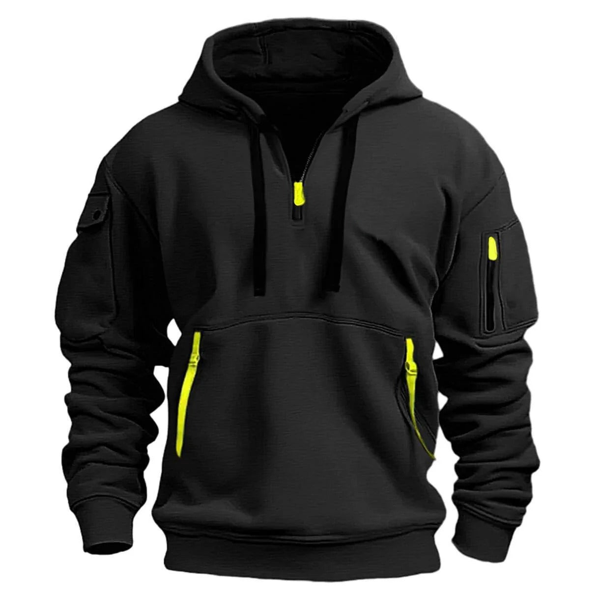 Multi-pockets | Zacht fleece hoodie met multi-pocket indeling 2