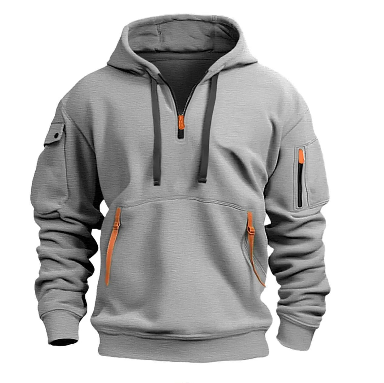 Multi-pockets | Zacht fleece hoodie met multi-pocket indeling 3