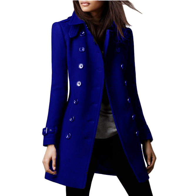 Moderne lichtgewicht wollen trenchcoat - Elegante premium bovenkleding voor dames