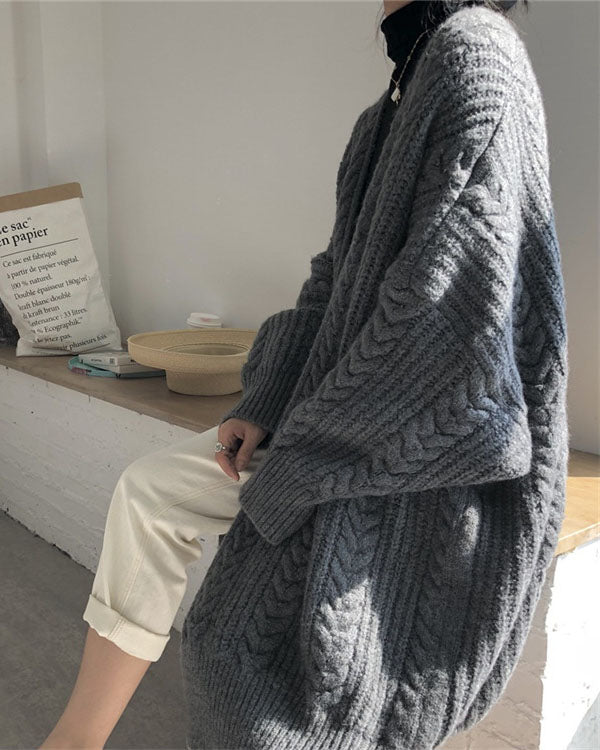 Isla - Stijlvol en Warm Gebreid Lang Vest voor Dames