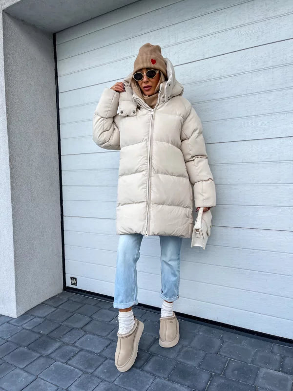 Jas_Dames_Winter_Gewatteerd_Half_Lang_Capuchon_Afneembaar_Rits_Victoria_Mar_Nederland_Belgie1