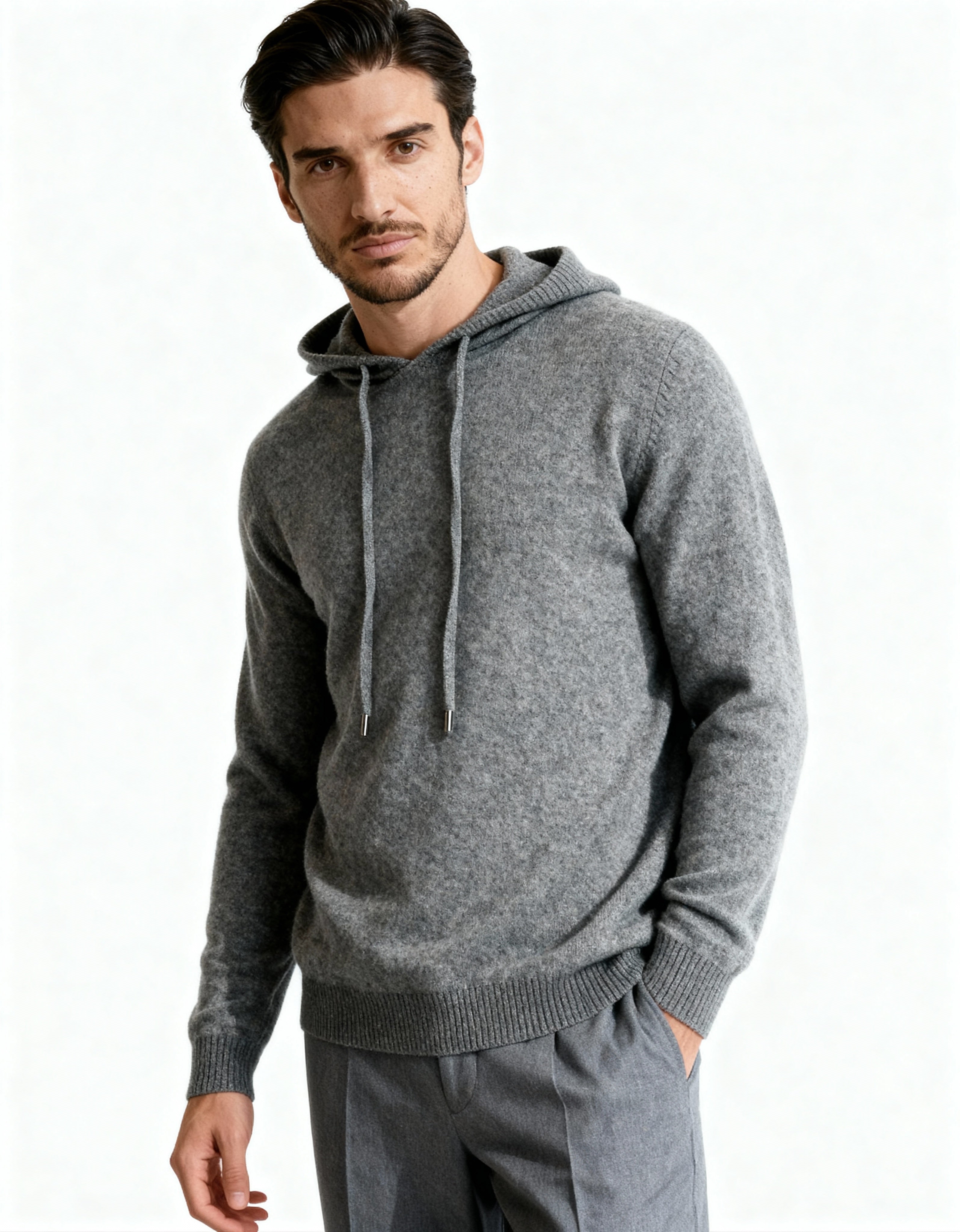 Onbekend | Lichtgewicht gebreide hoodie 12