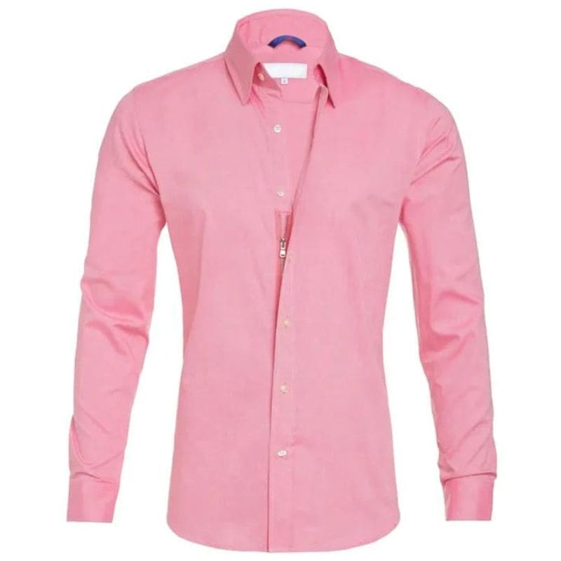Mitchel - Kreukvrije Blouse Met Rits
