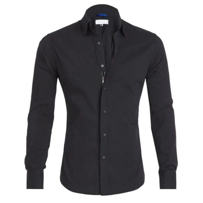 Mitchel - Kreukvrije Blouse Met Rits