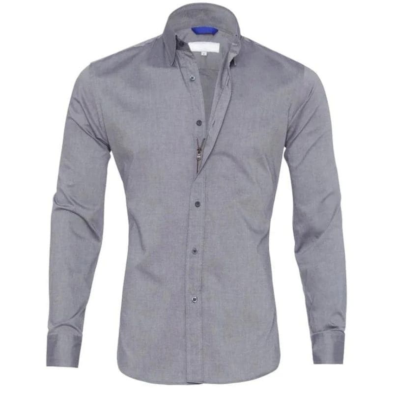 Mitchel - Kreukvrije Blouse Met Rits