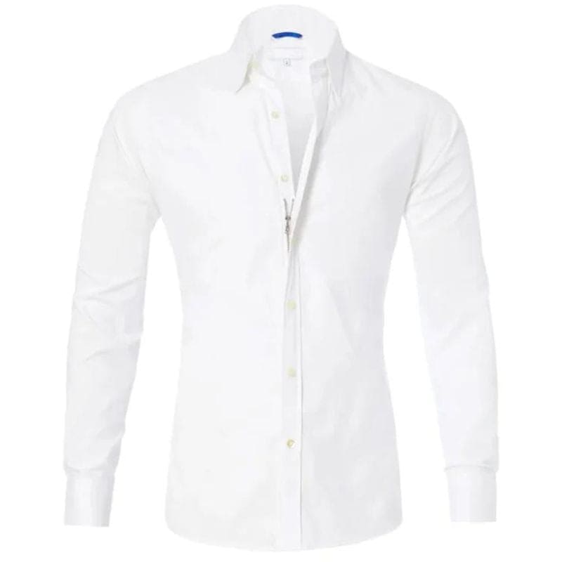 Mitchel - Kreukvrije Blouse Met Rits