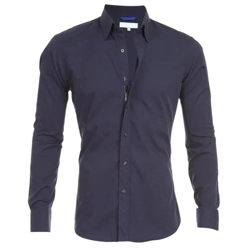 Mitchel - Kreukvrije Blouse Met Rits