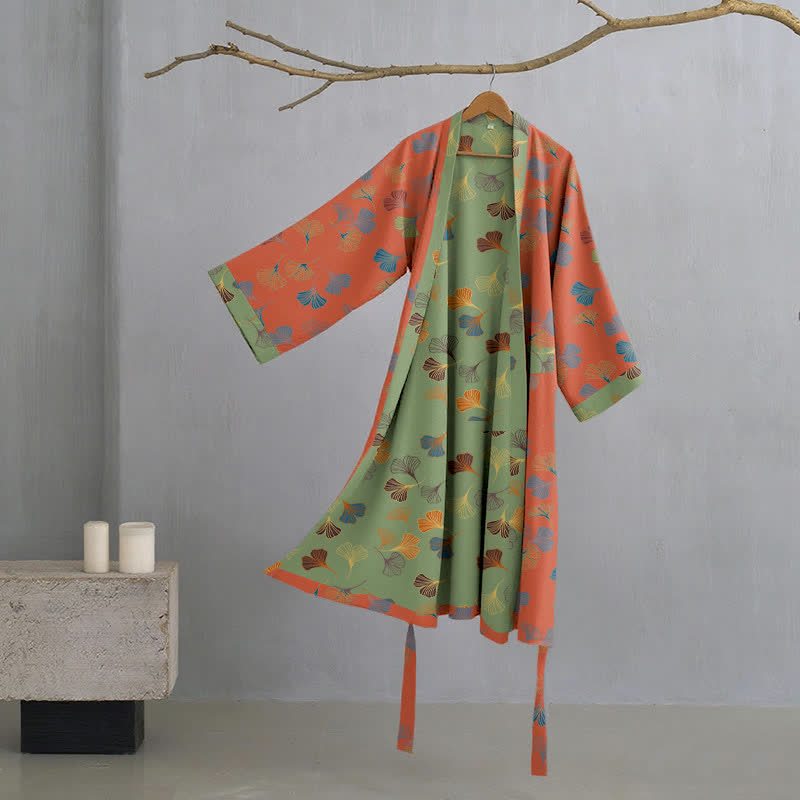 Ownkoti | Ginkgo Biloba katoen kimono-jas 13