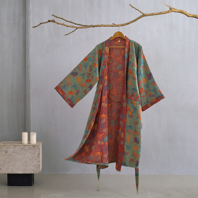 Ownkoti | Ginkgo Biloba katoen kimono-jas 18