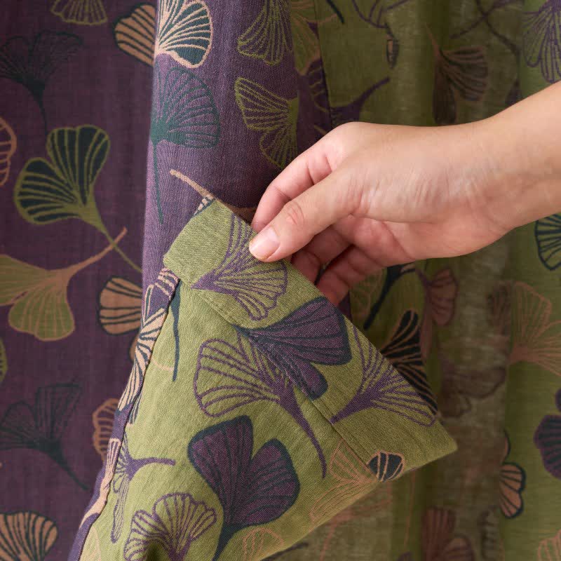 Ownkoti | Ginkgo Biloba katoen kimono-jas 7