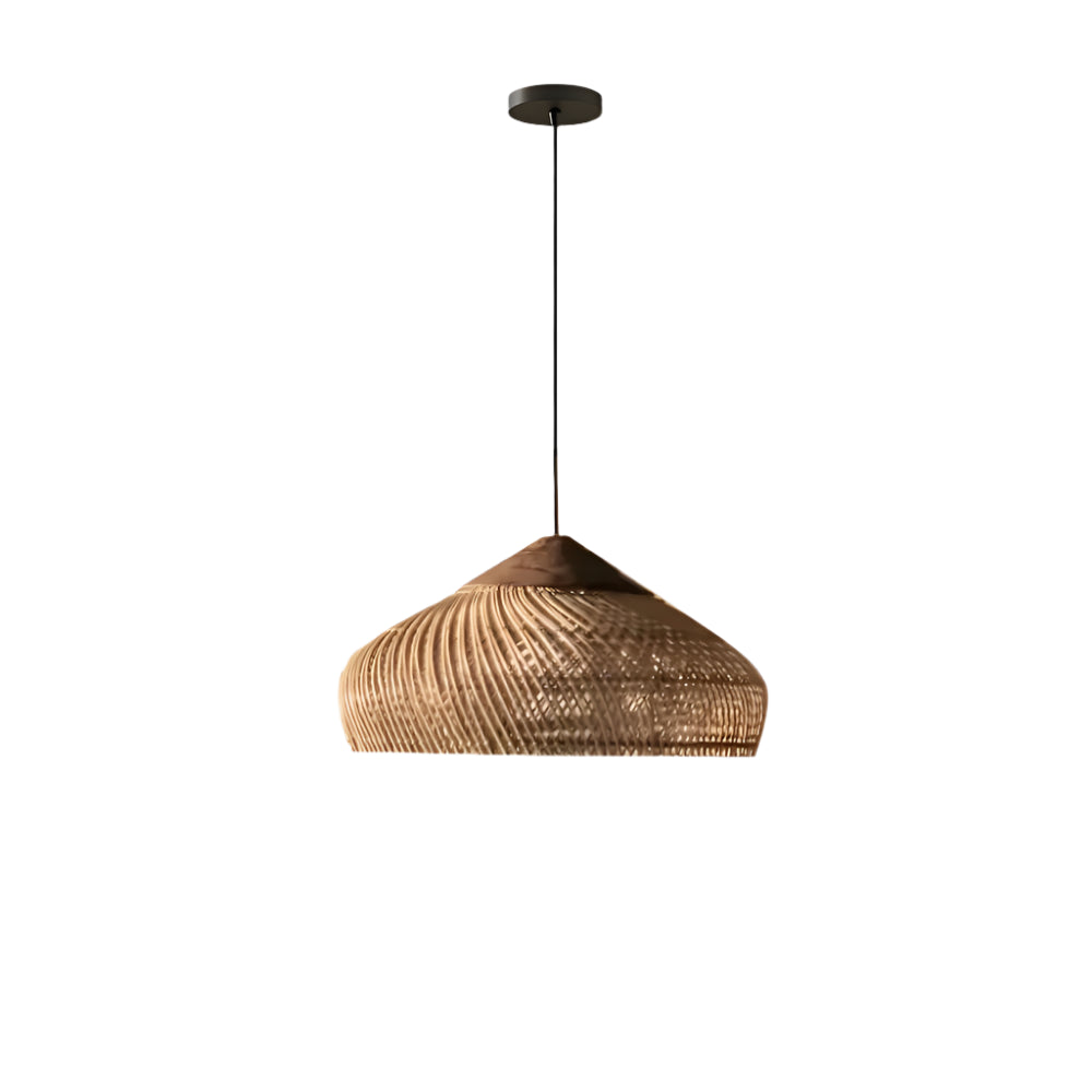 Retro Boheemse | Handgeweven rattan hanglamp 10