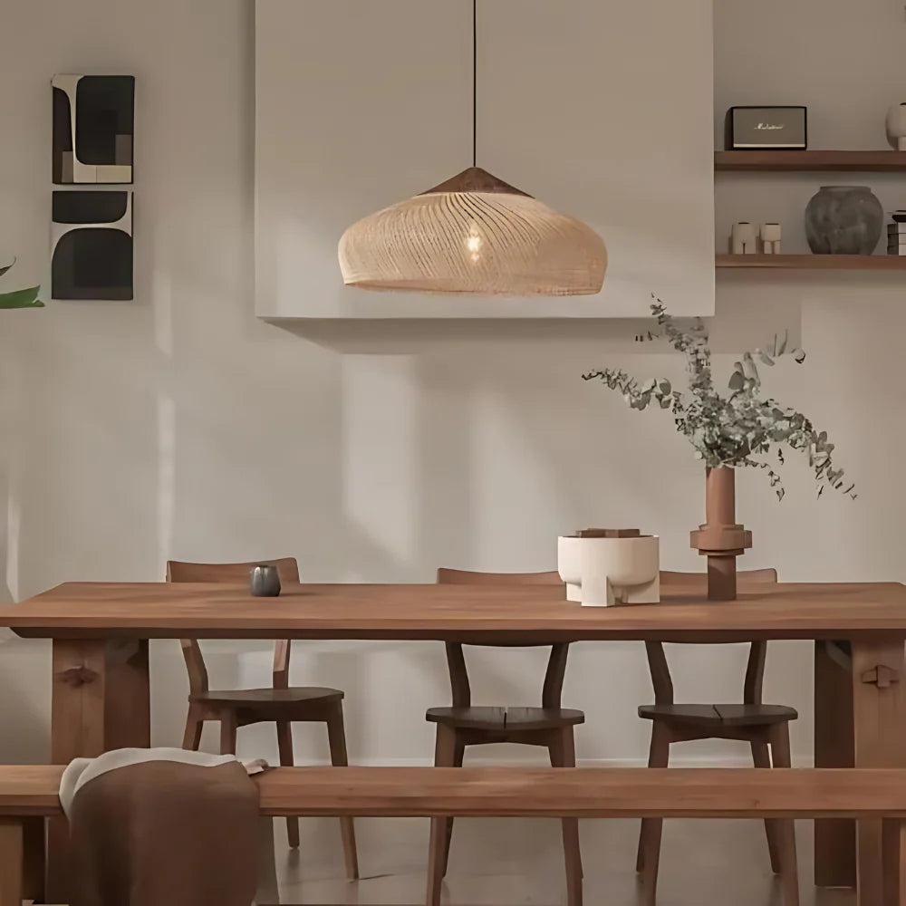 Retro Boheemse | Handgeweven rattan hanglamp 6