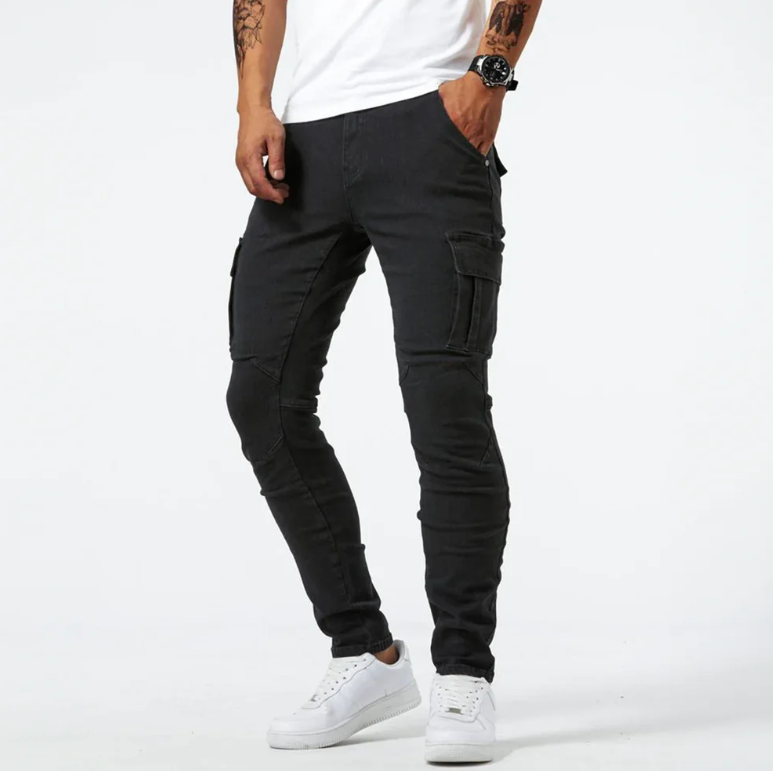 Robin | Stijlvolle cargo skinny jeans voor heren 1