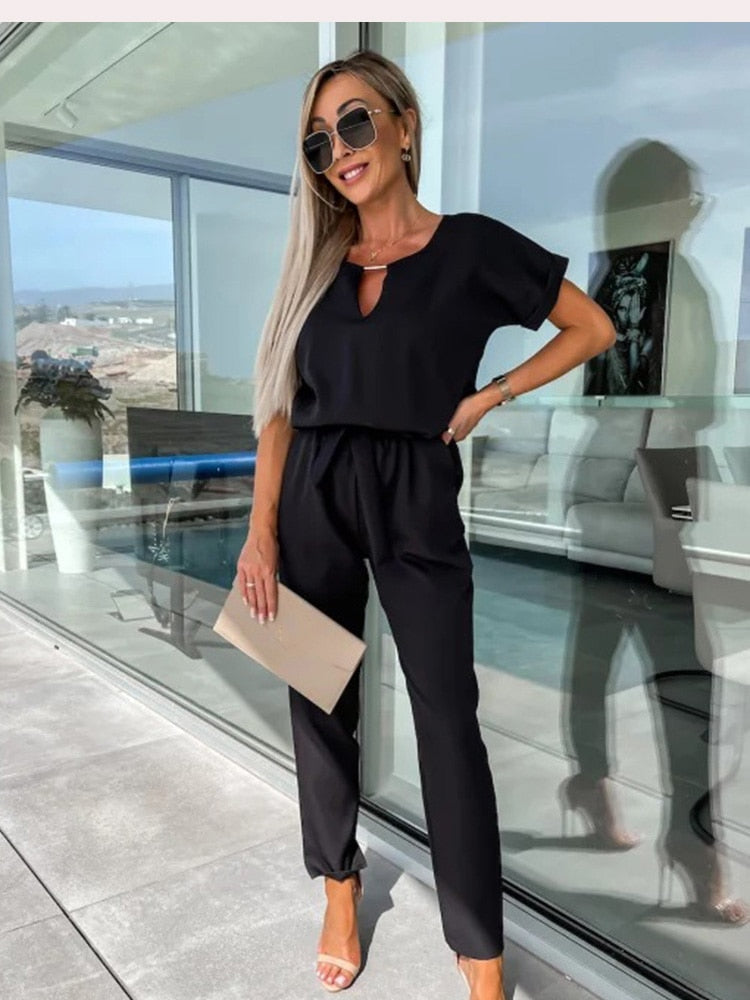 Sophie Jumpsuit - Wijde-Pijpen Zomer Jumpsuit