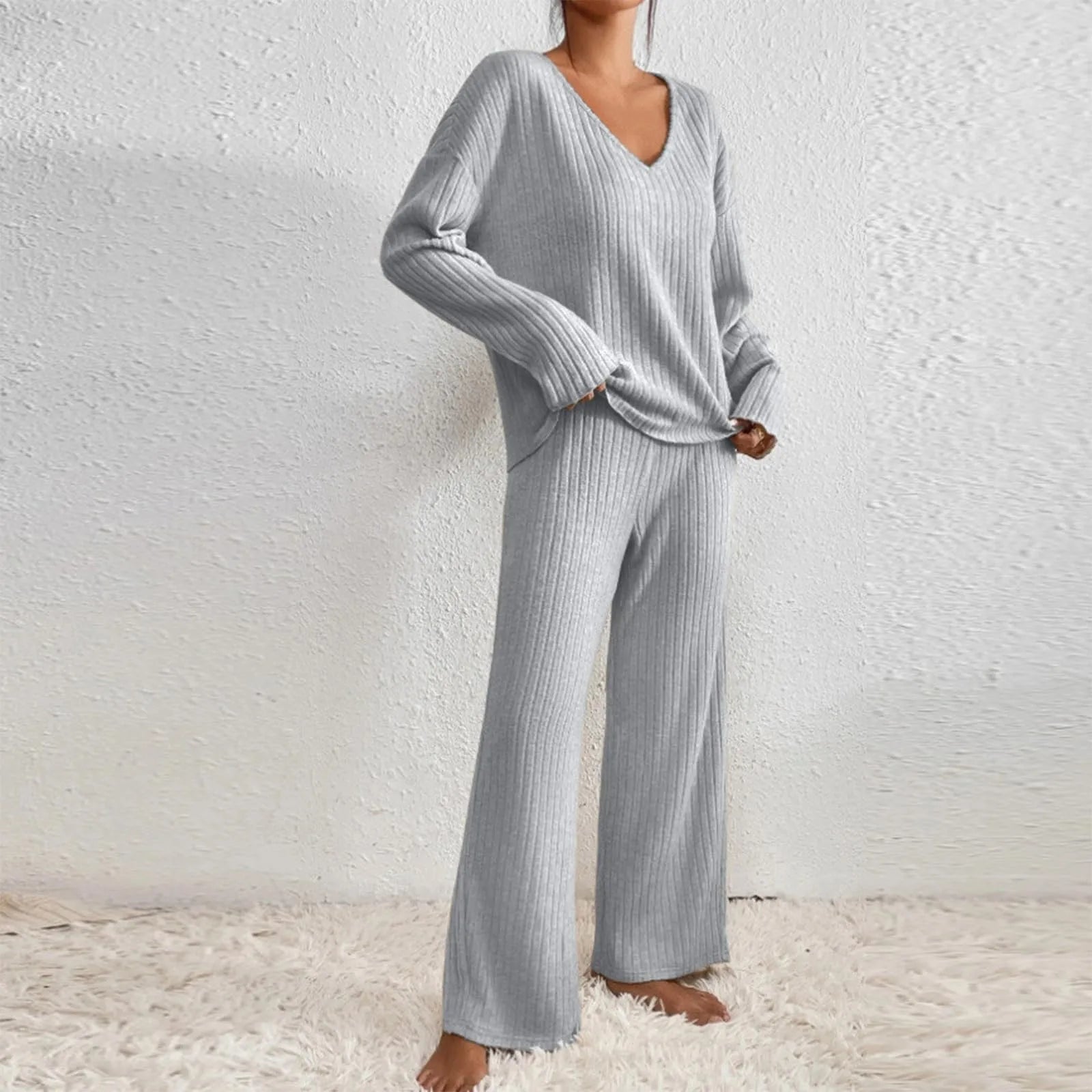 Tweedelige set. Huispak. Dames. Pyjama. Victoria Mae