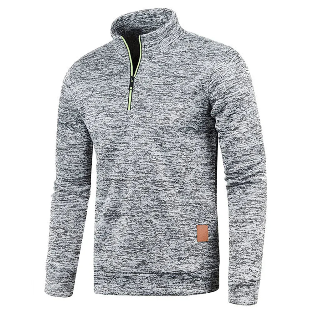 Max – Atletisch Shirt met Halve Rits voor Heren