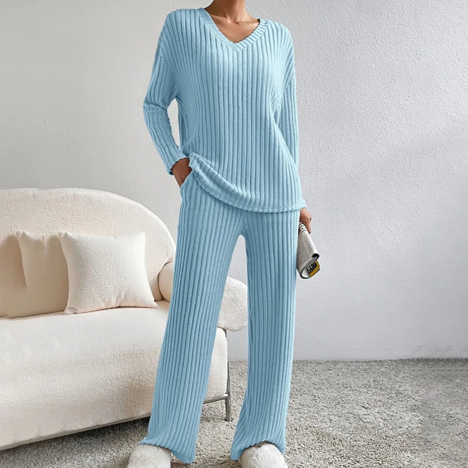Tweedelige set. Huispak. Dames. Pyjama. Victoria Mae
