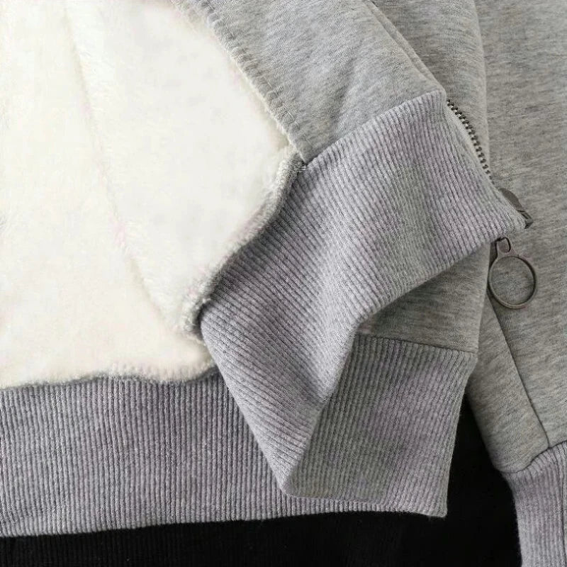 Ava - Winterhoodies Effenkleurige hoodies voor dames