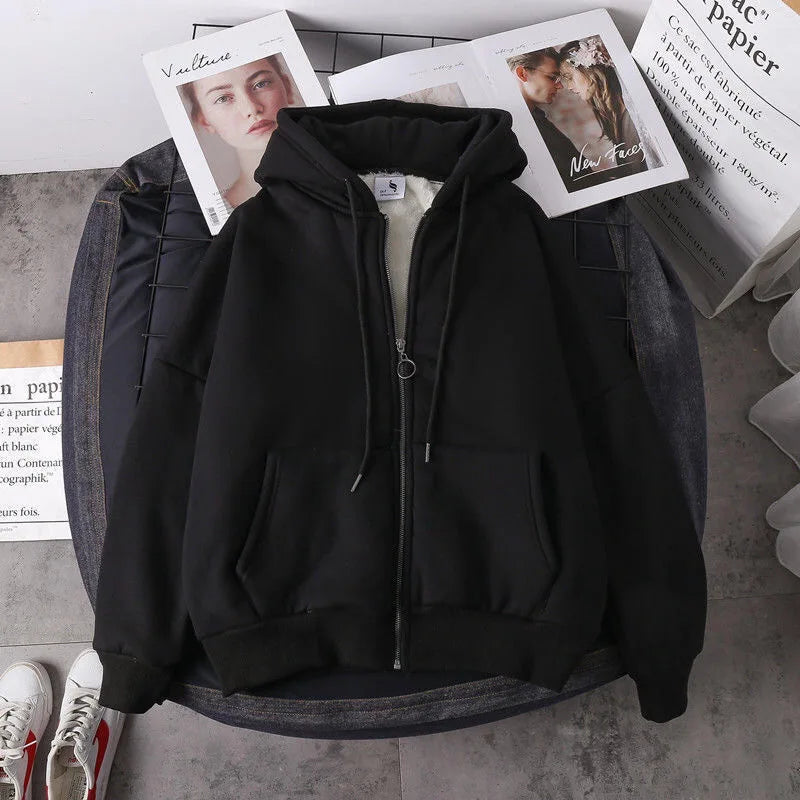 Ava - Winterhoodies Effenkleurige hoodies voor dames