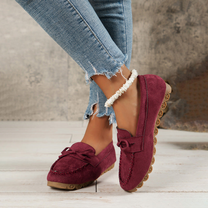 Lois - Casual Instap Sneakers Met Strik Detail Voor Dames